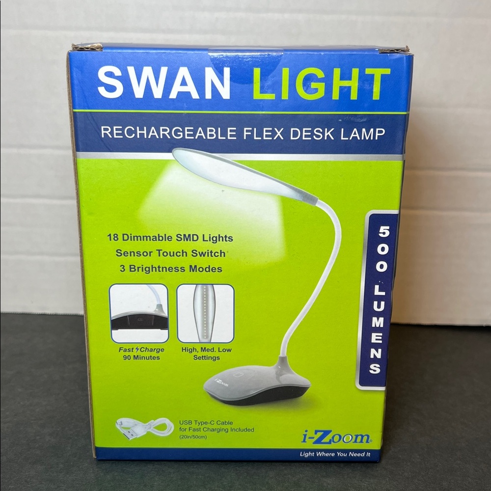 I-Zoom Swan Light Rechargeable Lamp 500 Lumens